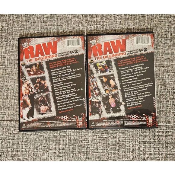 WWE RAW The Beginning DVD 4 Discs Set WWF Preowned Untested Wrestling Undertaker - Picture 4 of 6